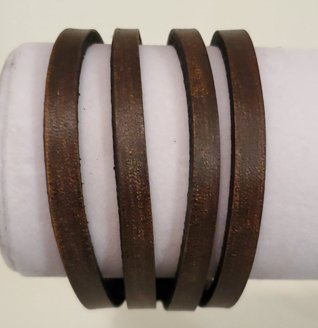 Bracelet Cuff-Brown Leather