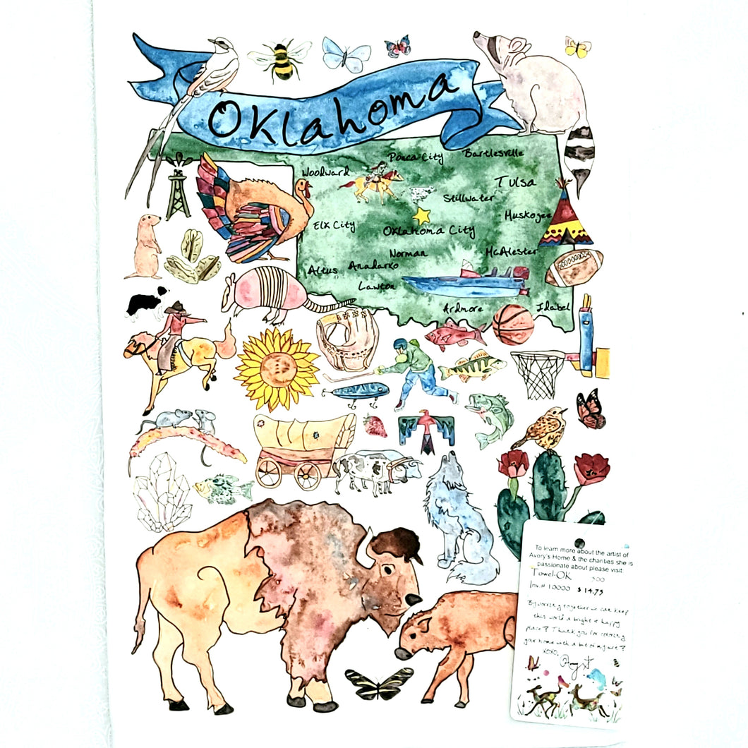 Kitchen Towel-Oklahoma