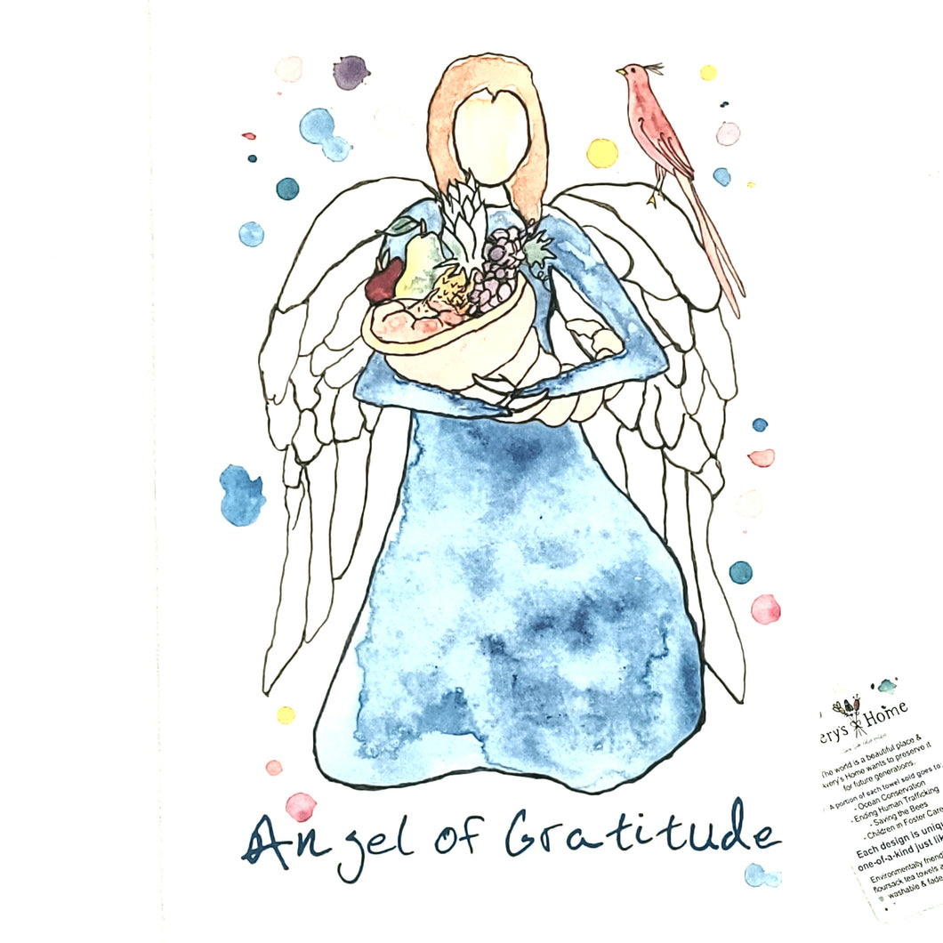 Kitchen Towel-Angel of Gratitude
