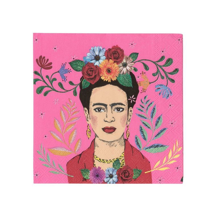 Napkins-Frida Kahlo Pink