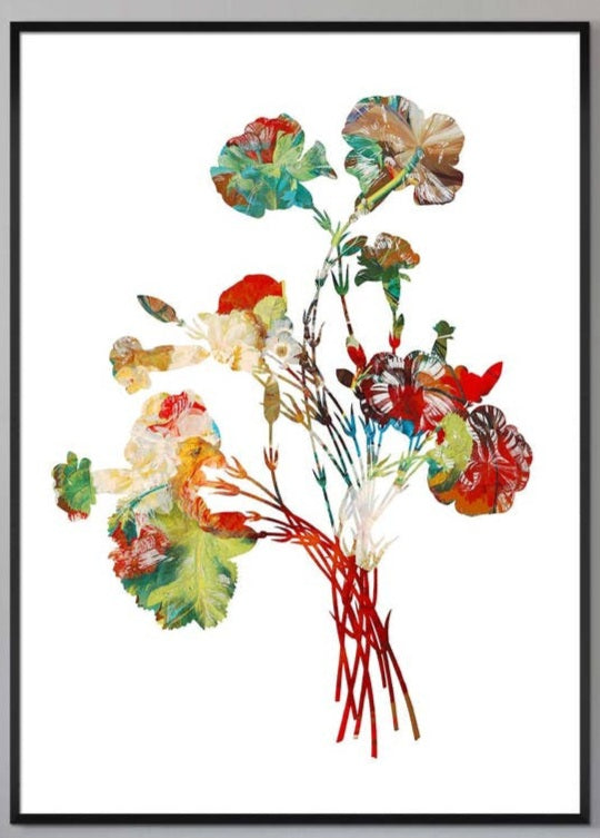 Art Print-Colour Vintage Bouquet I 8.5x11