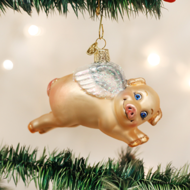 Ornament-Flying Pig