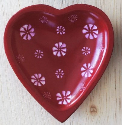 Heart Dish-Red