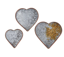 Load image into Gallery viewer, Tray-Small-Galvanized Metal Heart
