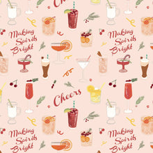 Load image into Gallery viewer, Gift Wrap Roll-S/3 Sheets-Holiday Cocktails
