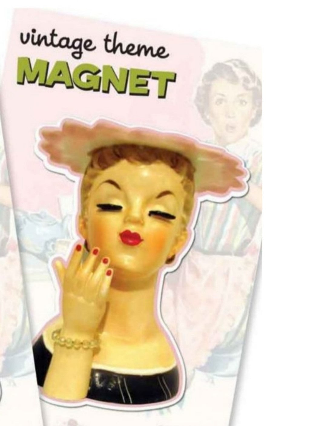 Magnet-Retro Lady