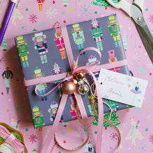 Load image into Gallery viewer, Gift Wrap Roll-S/3 Sheets-Nutcracker Soldiers
