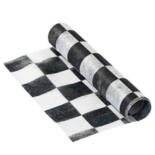 Load image into Gallery viewer, Table Runner-Black &amp; White Check
